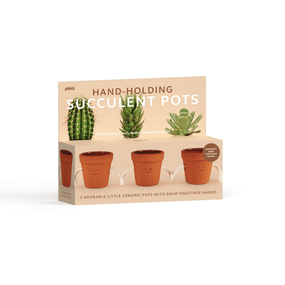 pikkii. - Hand Holding Succulent Pots Set of 3
