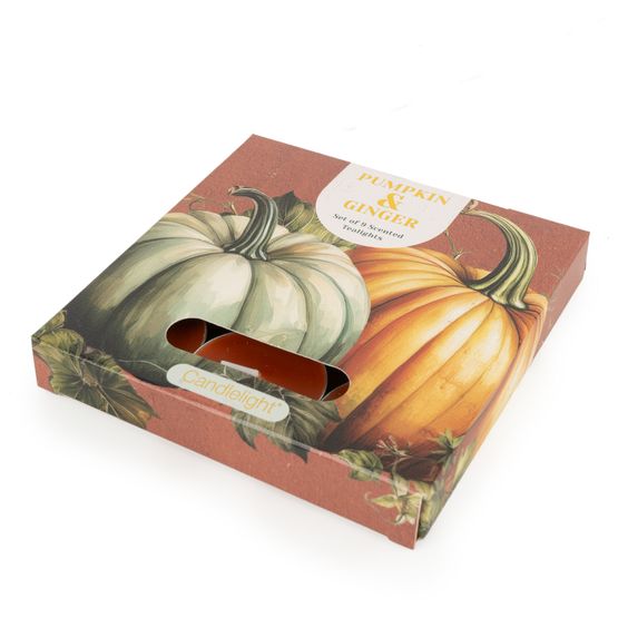 Candlelight - Pumpkin &amp; Ginger Set of 9 Tealights
