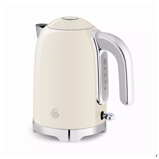 Swan - Solace 1.7L Stainless Steel Kettle - Cream