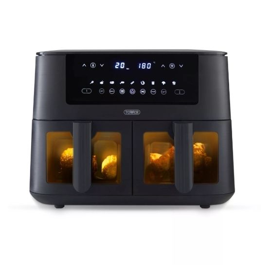 Tower - Vortex 8L Vizion Dual Basket Air Fryer