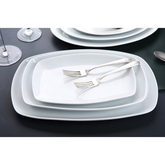 Carnaby - Islington 10" Rectangular White Serving Plate