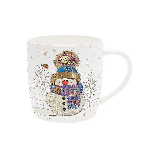 Joe Davies - Bug Art Xmas Snowman Mug