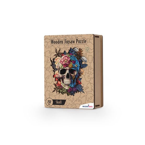 Recent Toys - Skull Wooden Puzzle