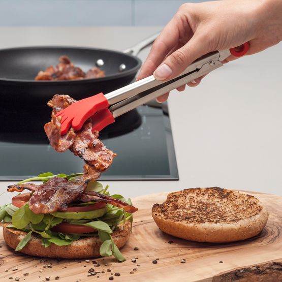 Zeal - Silicone Handy Cook's Tongs Red