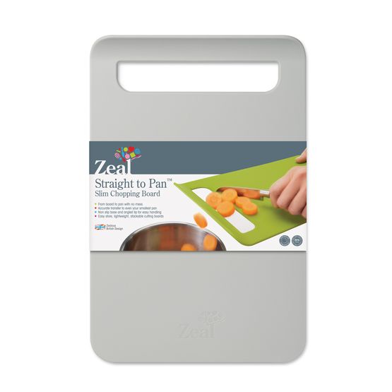 Zeal - Slim Straight to Pan Large Chopping Board French Grey