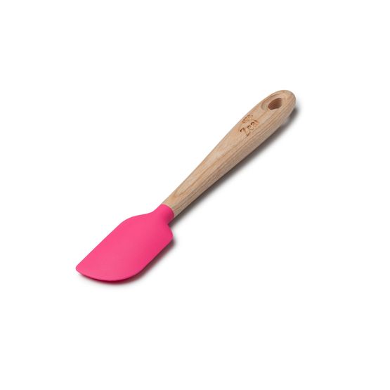 Zeal - Small Spatula with Ash Wood Handle Neon Pink
