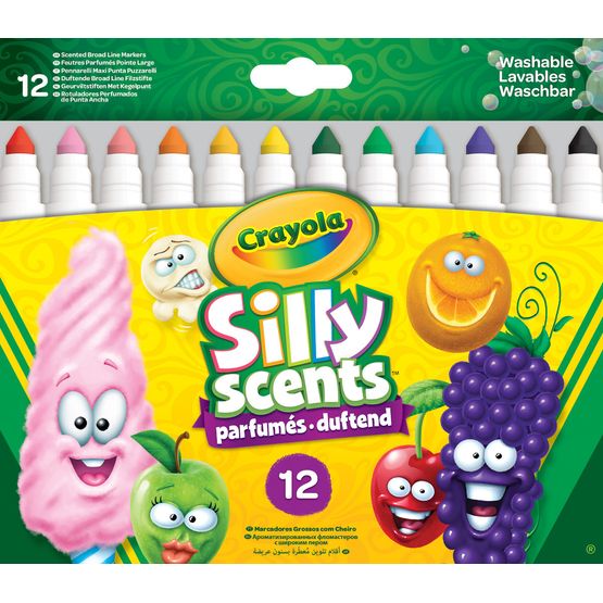 Crayola - Silly Scents Broadline Markers 12 Pack