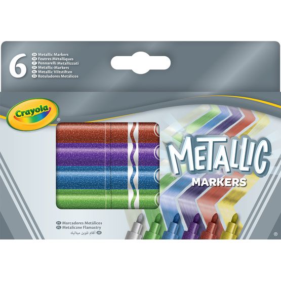 Crayola - Metallic Markers 6 Pack