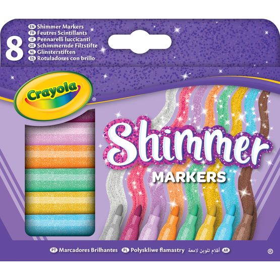 Crayola - Shimmer Markers 8 Pack