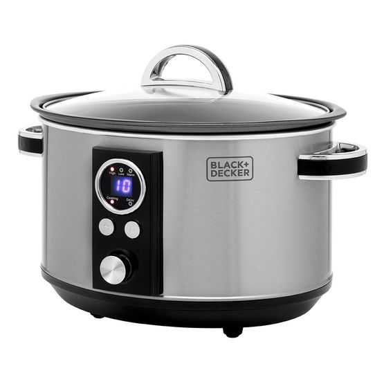 Black &amp; Decker - 6.5L S/S Digital Slow Cooker