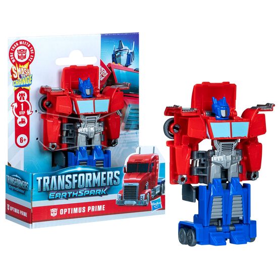 Transformers - Earthspark 1 Step Smash Changers Optimus Prime
