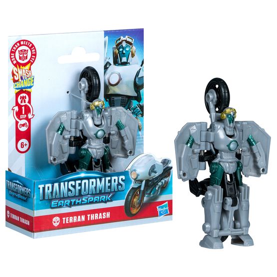 Transformers - Earthspark 1 Step Smash Changers Terran Thrash