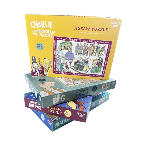 University Games - Roald Dahl 250 Piece Jigsaw Puzzle Assortment