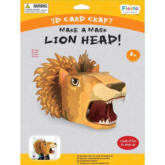 Bigjigs - Lion 3D Mask Card Craft