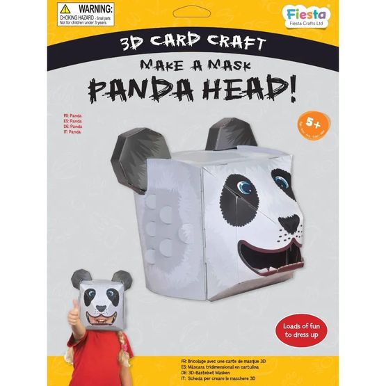 Bigjigs - Panda 3D Mask Card Craft