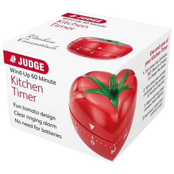 Judge - Kitchen - Analogue Timer - Tomato