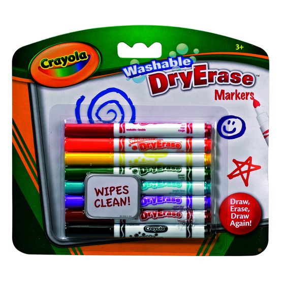 Crayola - Washable Dry Erase Markers 8 Pack