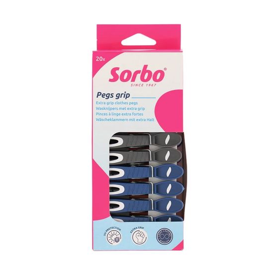 Sorbo - Pack of 20 Extra Grip Clothes Pegs