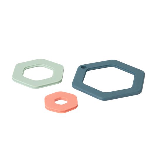 Fusion Twist - Silicone Nesting Trivet Multi