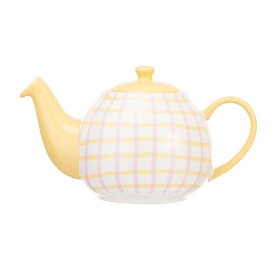 Siip - Gingham 2 Cup Teapot Pink