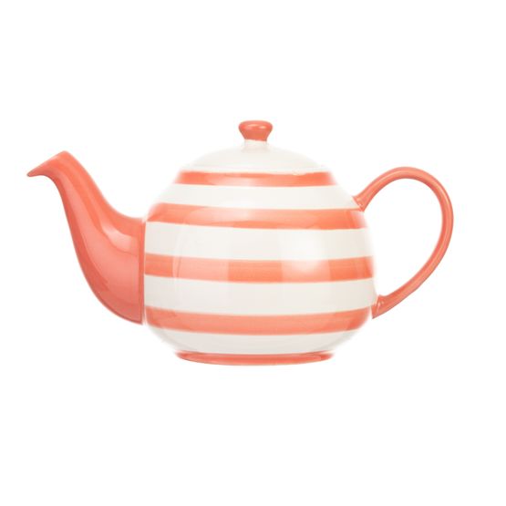 Siip - Wide Horizontal Stripe 2 Cup Teapot Red