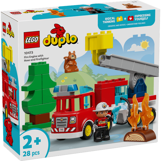 LEGO DUPLO Town - Fire Truck with Hose and Firefighter