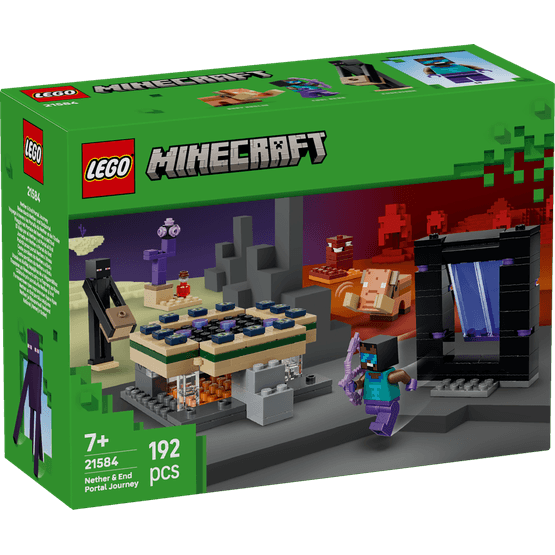 LEGO Minecraft - Nether &amp; End Portal Journey