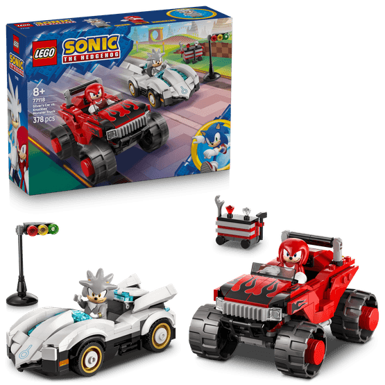 LEGO Sonic - Silvers Car vs Knuckles Monster Truck