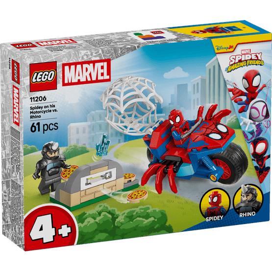 LEGO Spidey - Spidey on his Motorcycle vs Rhino