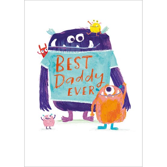 Fathers Day Card - Big and Little Monster