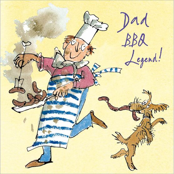 Fathers Day Card - Chef Making Sausages