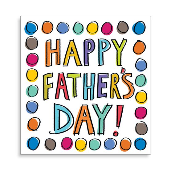 Fathers Day Card - Dots
