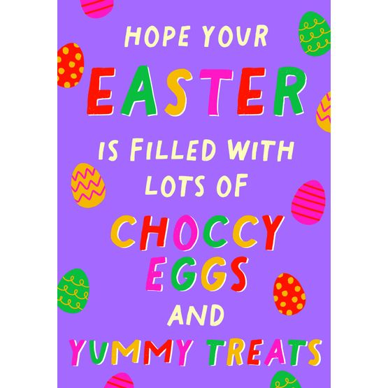 Easter Card - Choccy Easter