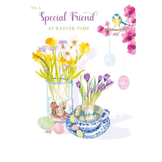 Easter Card - Daffs Crocus