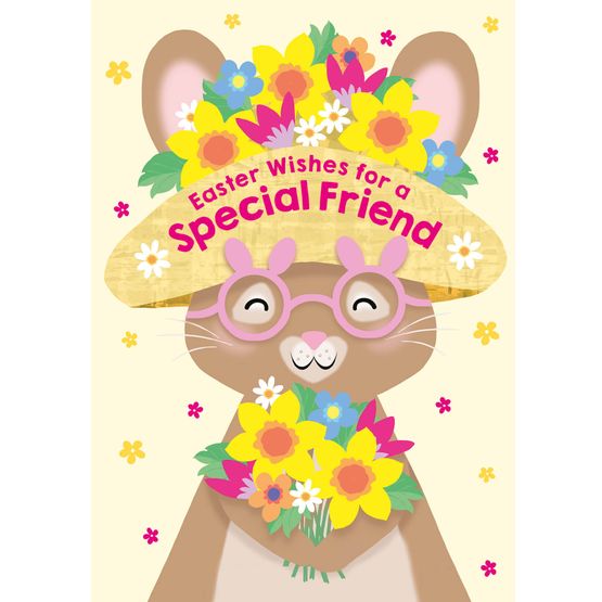 Easter Card - Easter Bonnet Bunny