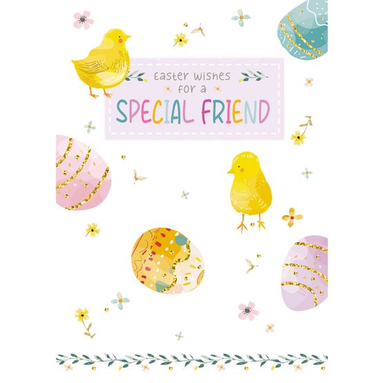 Easter Card - Easter Chicks And Eggs