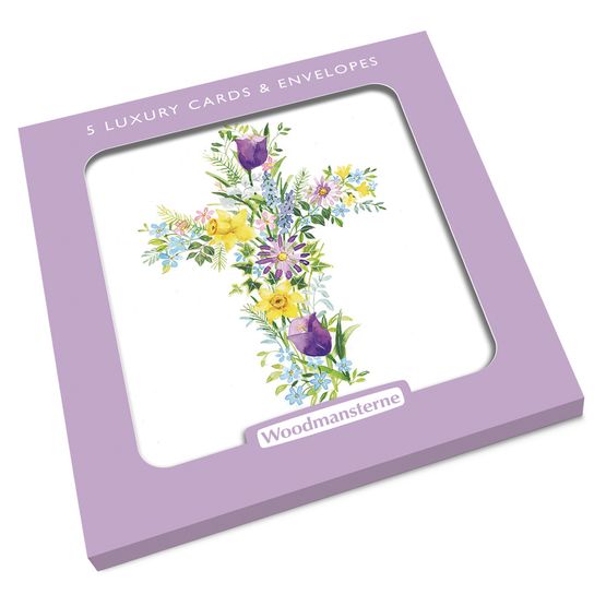 Easter Card - Easter Cross Of Flowers