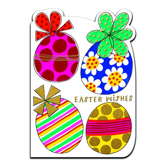 Easter Card - Easter Wishes Eggs