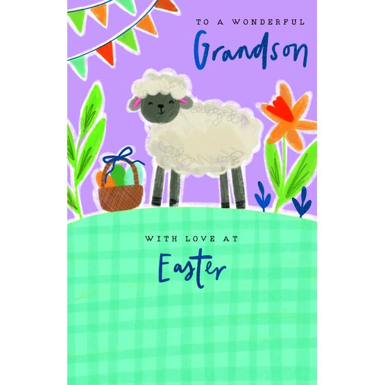Easter Card - Grandson Sheep