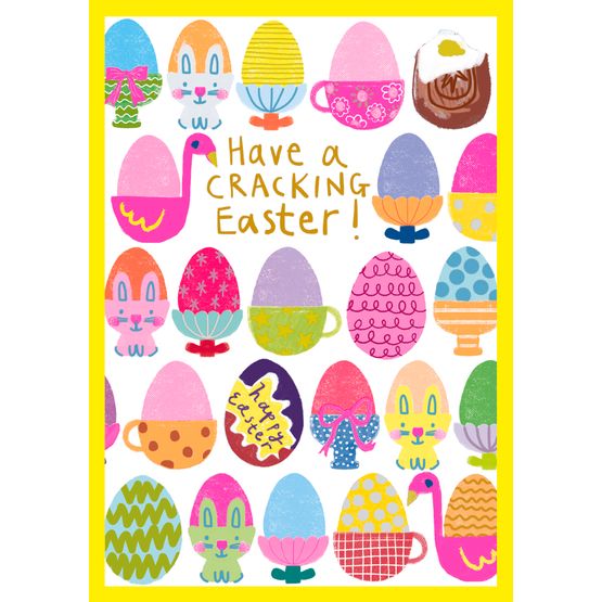 Easter Card - Have A Cracking Easter Egg Cups