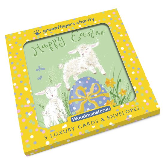 Easter Card - Leaping Lambs