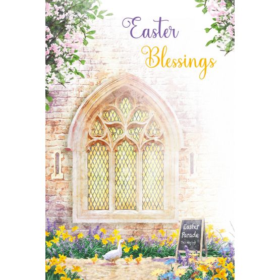 Easter Card - Rel Church Window