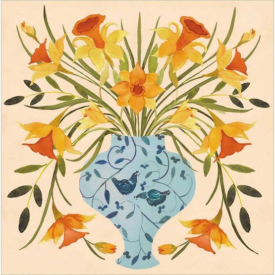 Easter Card - Spring In A Vase