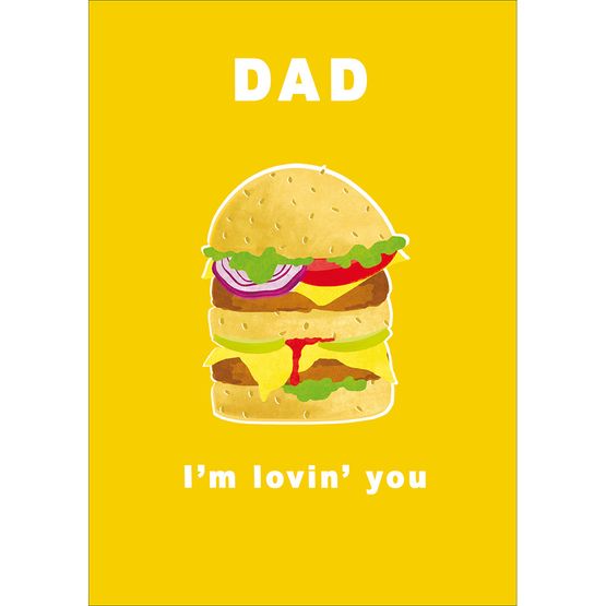 Fathers Day Card - Hamburger