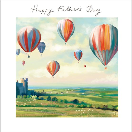 Fathers Day Card - Hot Air Balloons