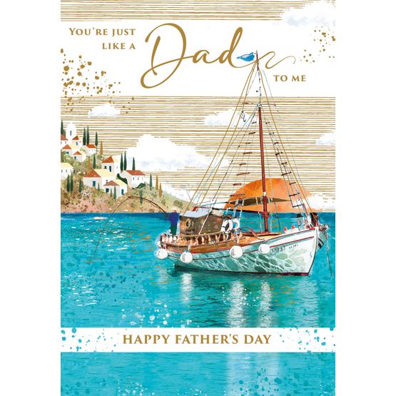 Fathers Day Card - Greek Boat