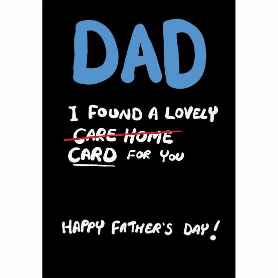Fathers Day Card - Lovely Care Home Joke