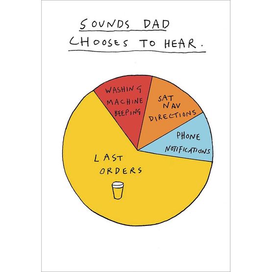 Fathers Day Card - Sounds Dads Can Hear