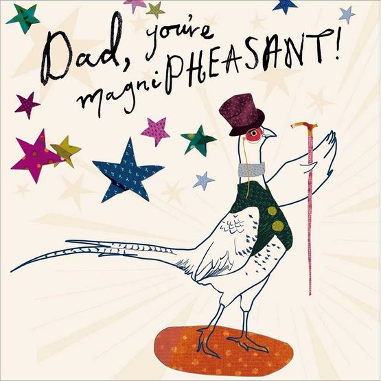 Fathers Day Card - Strutting Pheasant