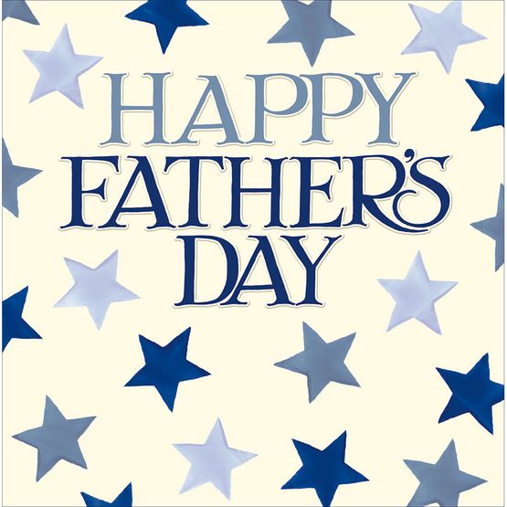 Fathers Day Card - Text With Stars